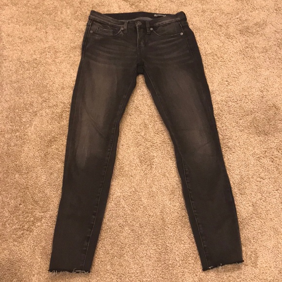 Blank NYC Skinny Grey Raw Hem Jeans - Picture 4 of 6